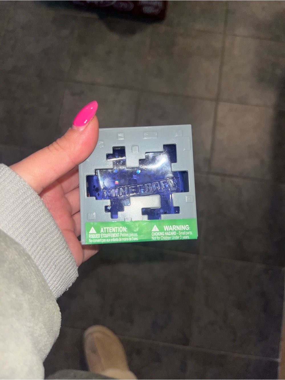 Blue Minecraft cube squishy